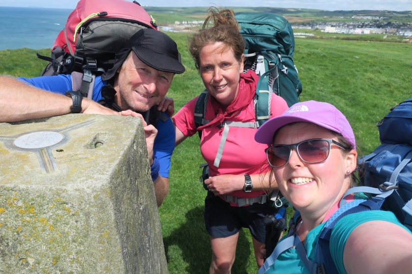 Ronnie, Julie and me at the second trig of the day