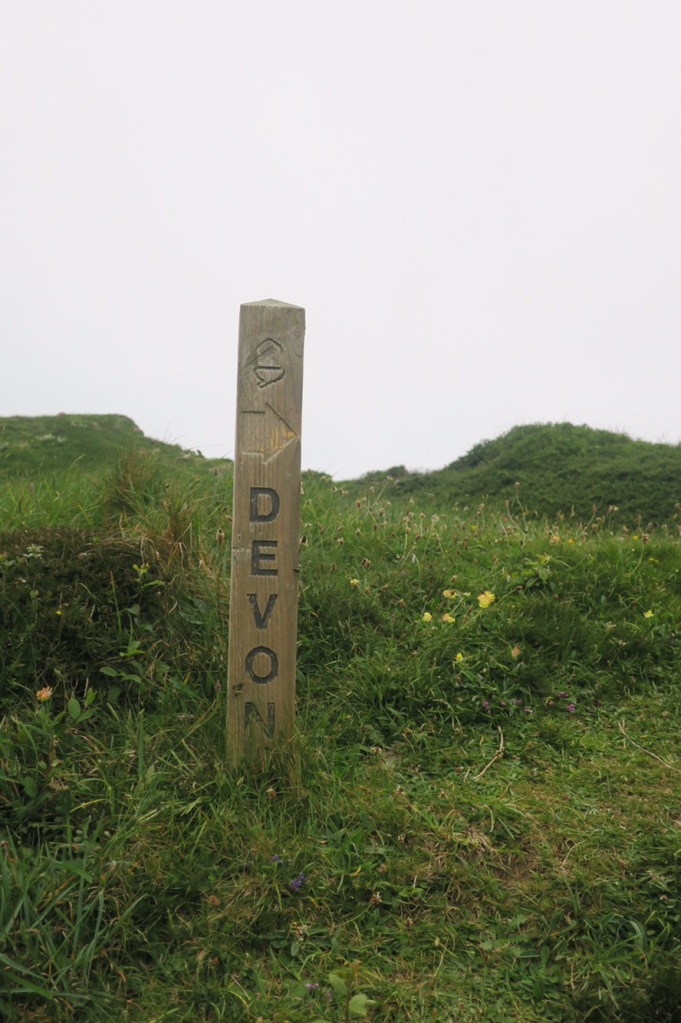 Devon border post