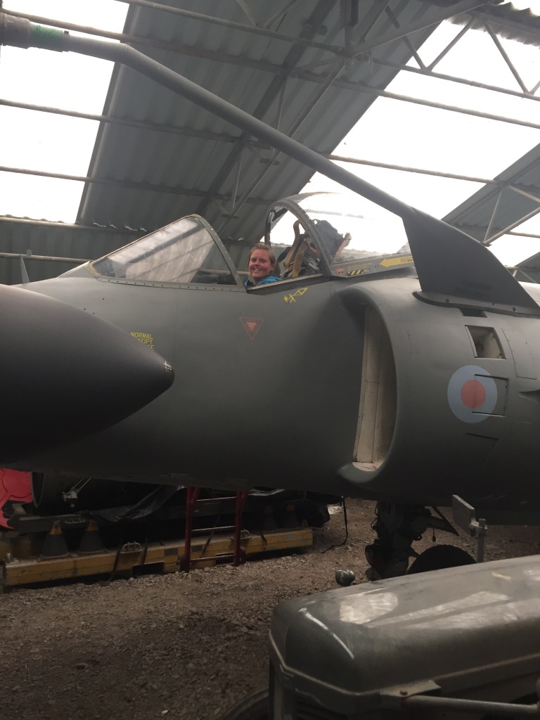 Me in a Sea Harrier Jump Jet - as you do!